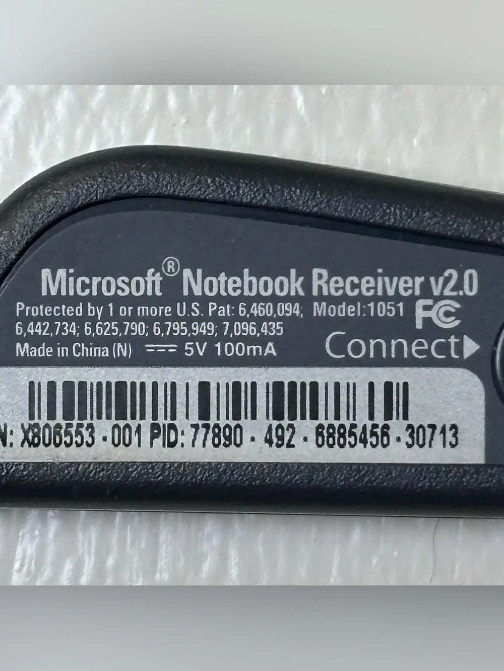 Microsoft Wireless Notebook Optical Mouse 3000 Model 1056 USB RECEIVER ONLY